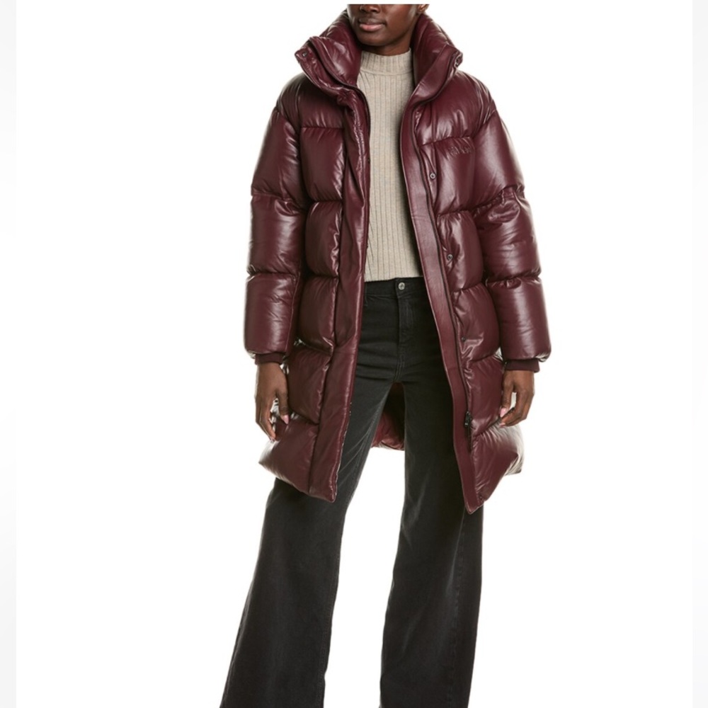 🔥🔥🔥 MACKAGE Quilted Leather coat 'Saya' burgundy - Picture 7 of 14